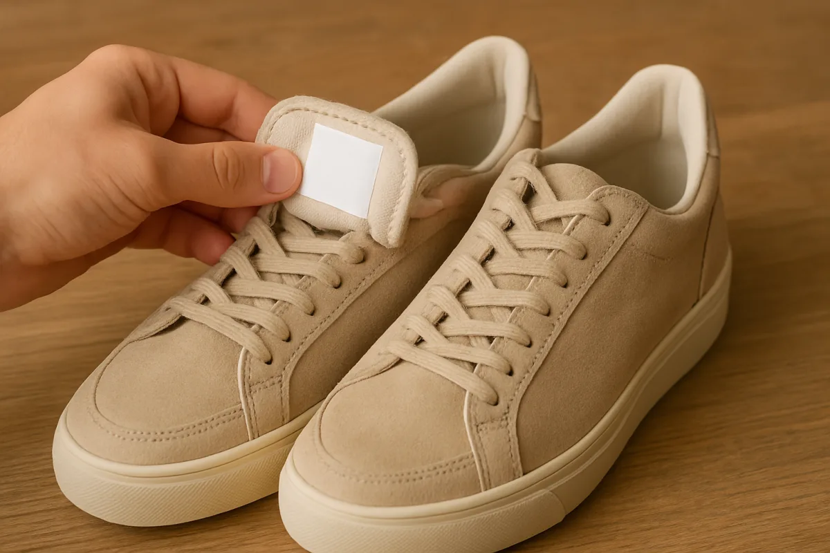 Etichette delle scarpe: come leggere i materiali di tomaia, fodera e suola